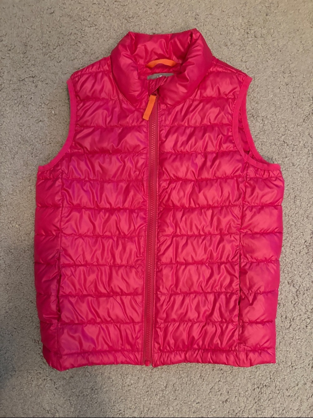 Primary Girls Hot Pink Quilted Puffer Vest